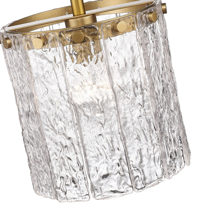 Z-Lite 1943P8-MGLD One Light Pendant, Modern Gold