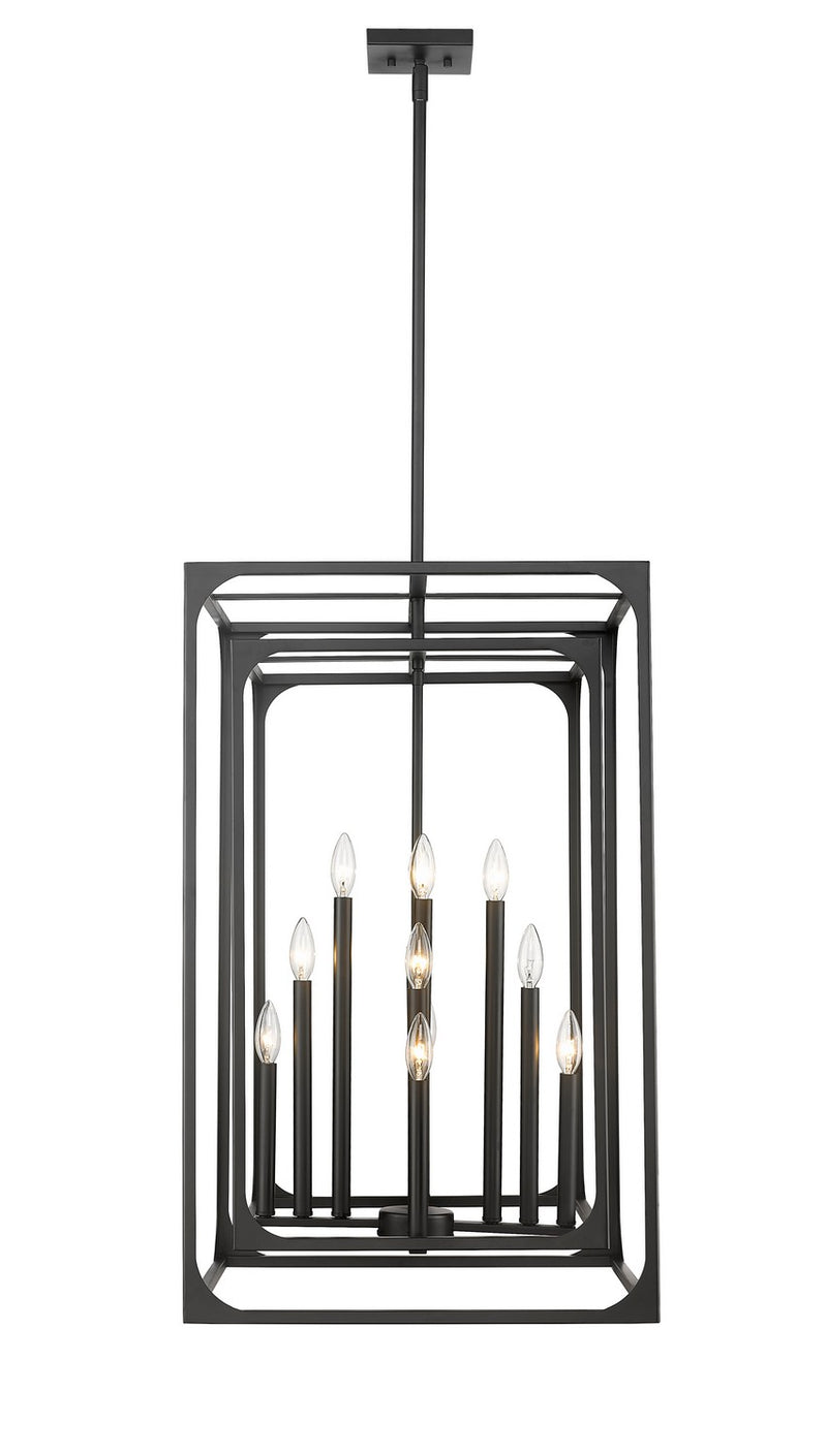 Z-Lite 3038-12MB 12 Light Chandelier, Matte Black