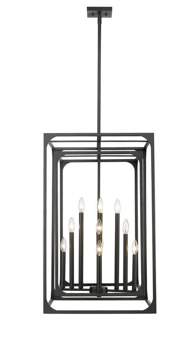Z-Lite 3038-12MB 12 Light Chandelier, Matte Black