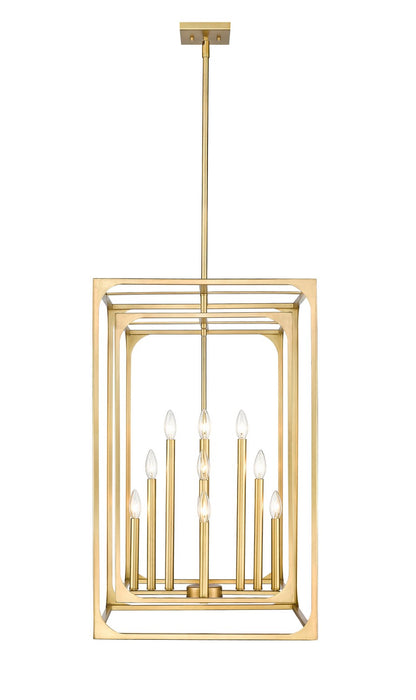 Z-Lite 3038-12RB 12 Light Chandelier, Rubbed Brass