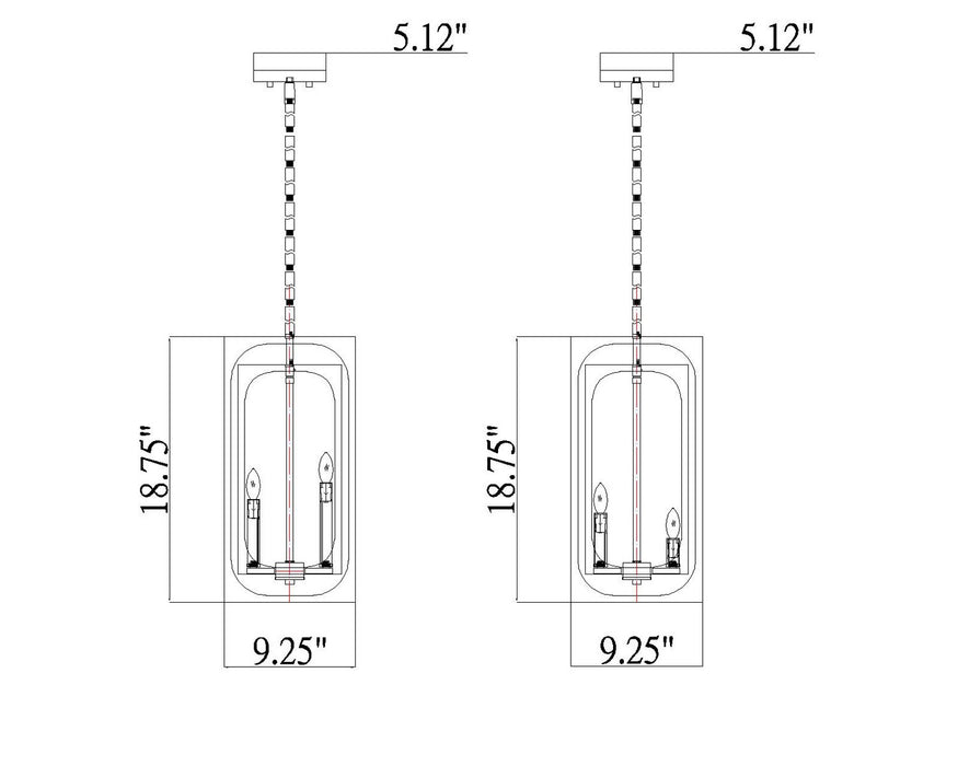 Z-Lite 3038-4MB Four Light Chandelier, Matte Black