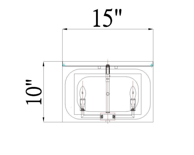 Z-Lite 3038F-RB Four Light Flush Mount, Rubbed Brass