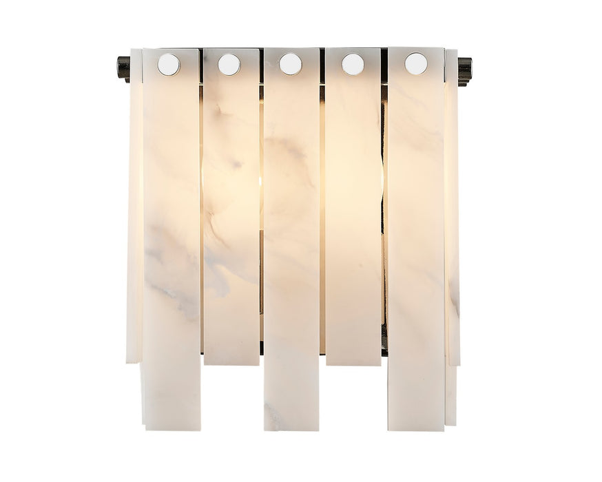 Z-Lite 345-2S-PN Two Light Wall Sconce, Polished Nickel