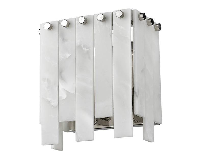 Z-Lite 345-2S-PN Two Light Wall Sconce, Polished Nickel