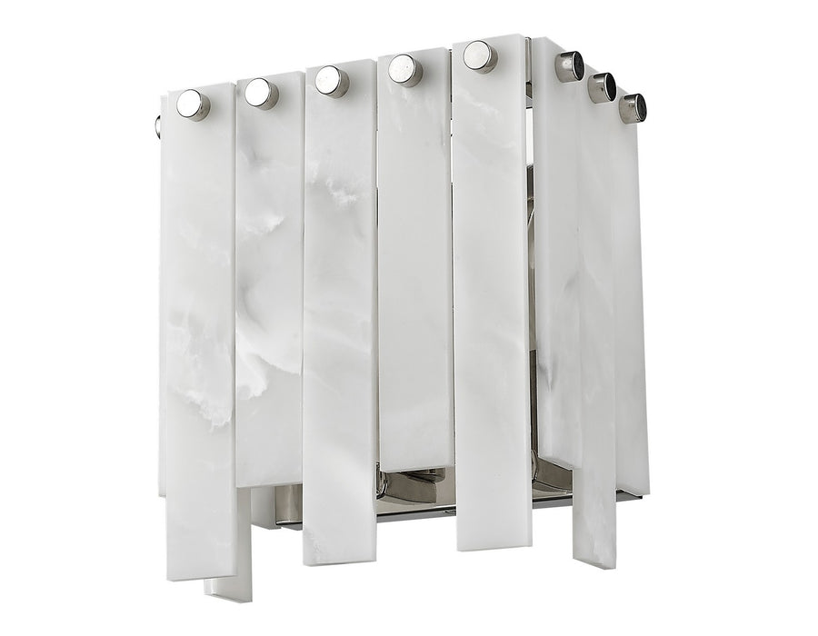 Z-Lite 345-2S-PN Two Light Wall Sconce, Polished Nickel