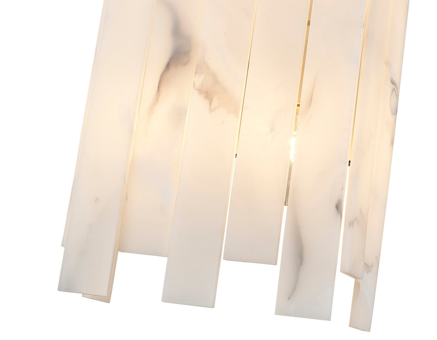 Z-Lite 345-4S-PN Four Light Wall Sconce, Polished Nickel
