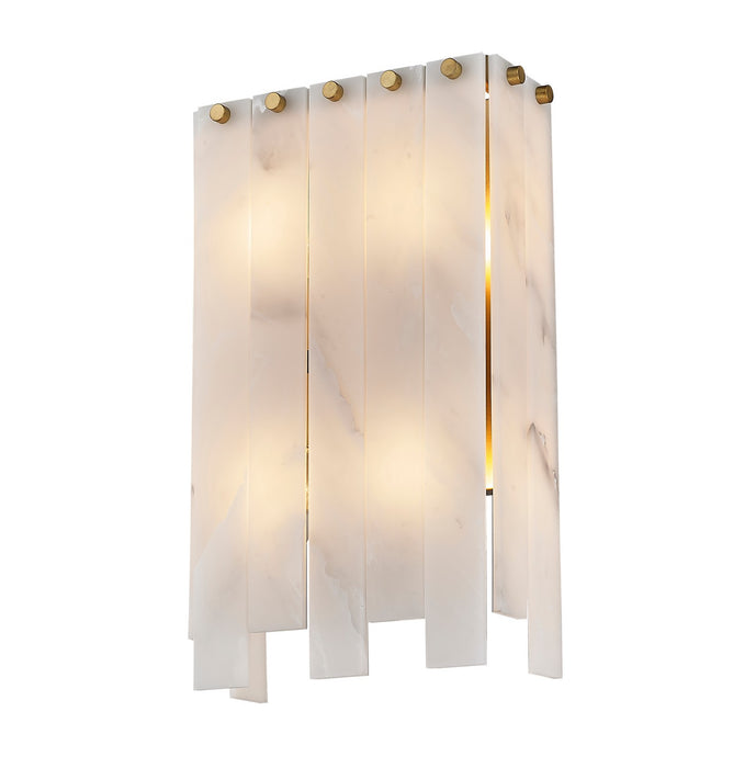 Z-Lite 345-4S-RB Four Light Wall Sconce, Rubbed Brass