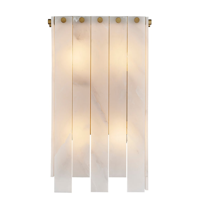 Z-Lite 345-4S-RB Four Light Wall Sconce, Rubbed Brass