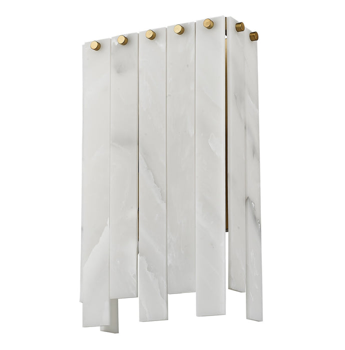 Z-Lite 345-4S-RB Four Light Wall Sconce, Rubbed Brass
