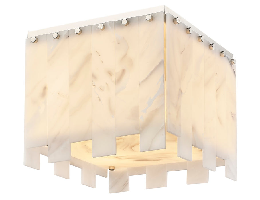 Z-Lite 345F13-PN Four Light Flush Mount, Polished Nickel