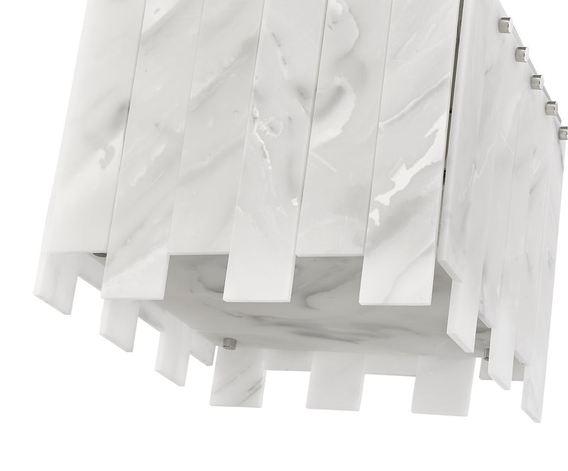 Z-Lite 345F13-PN Four Light Flush Mount, Polished Nickel