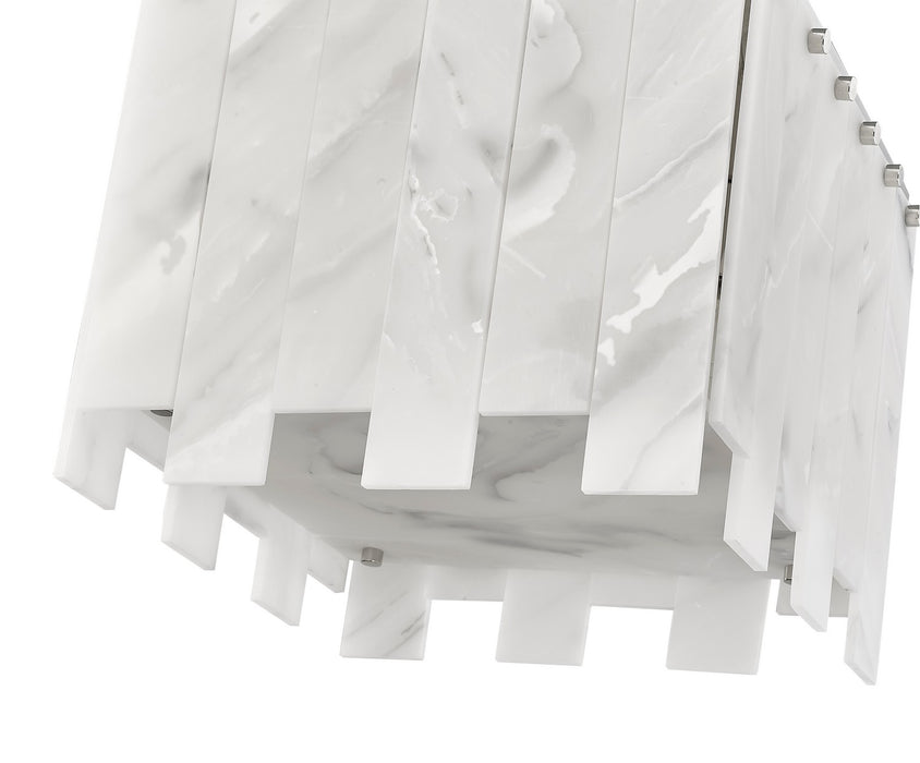 Z-Lite 345F13-PN Four Light Flush Mount, Polished Nickel