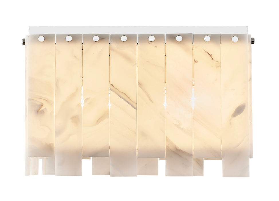 Z-Lite 345F17-PN Six Light Flush Mount, Polished Nickel