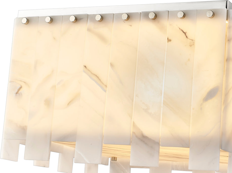 Z-Lite 345F17-PN Six Light Flush Mount, Polished Nickel