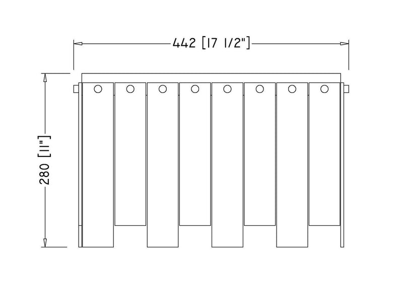 Z-Lite 345F17-PN Six Light Flush Mount, Polished Nickel