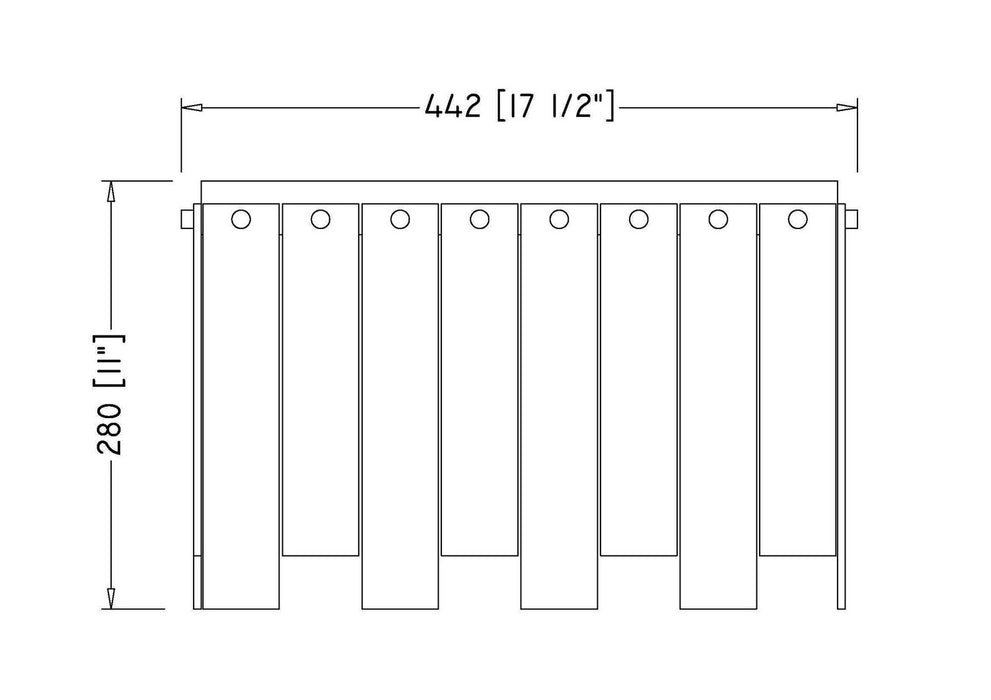 Z-Lite 345F17-PN Six Light Flush Mount, Polished Nickel