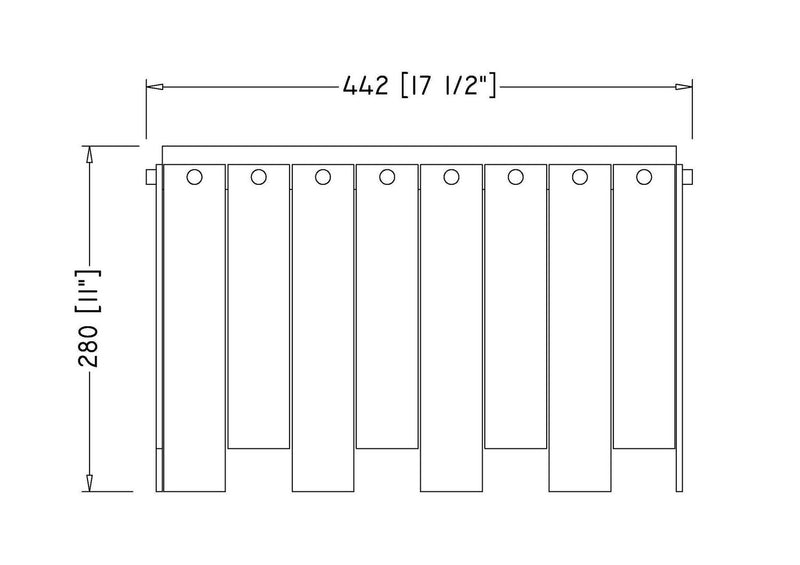 Z-Lite 345F17-RB Six Light Flush Mount, Rubbed Brass