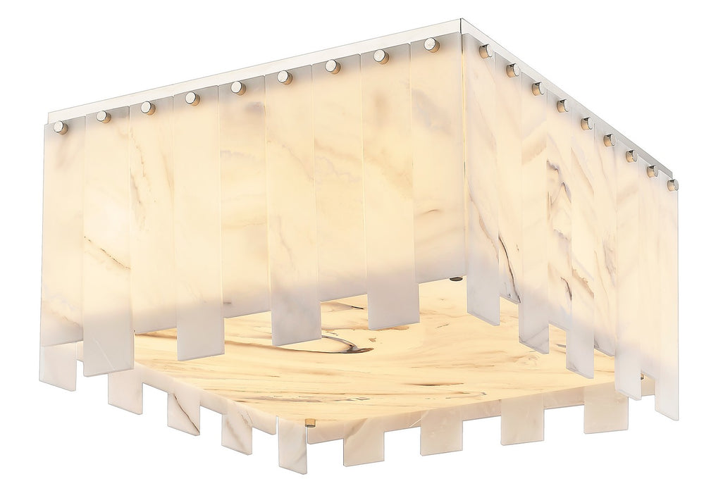 Z-Lite 345F20-PN Nine Light Flush Mount, Polished Nickel