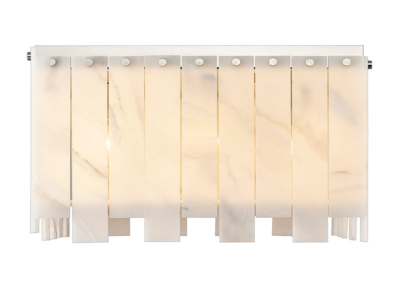 Z-Lite 345F20-PN Nine Light Flush Mount, Polished Nickel