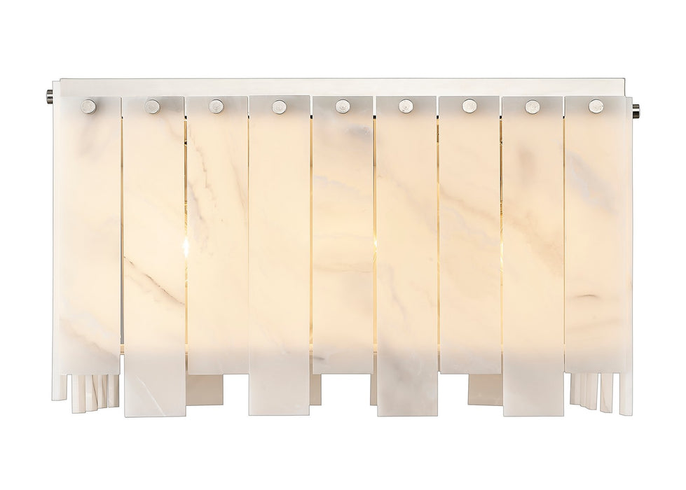 Z-Lite 345F20-PN Nine Light Flush Mount, Polished Nickel