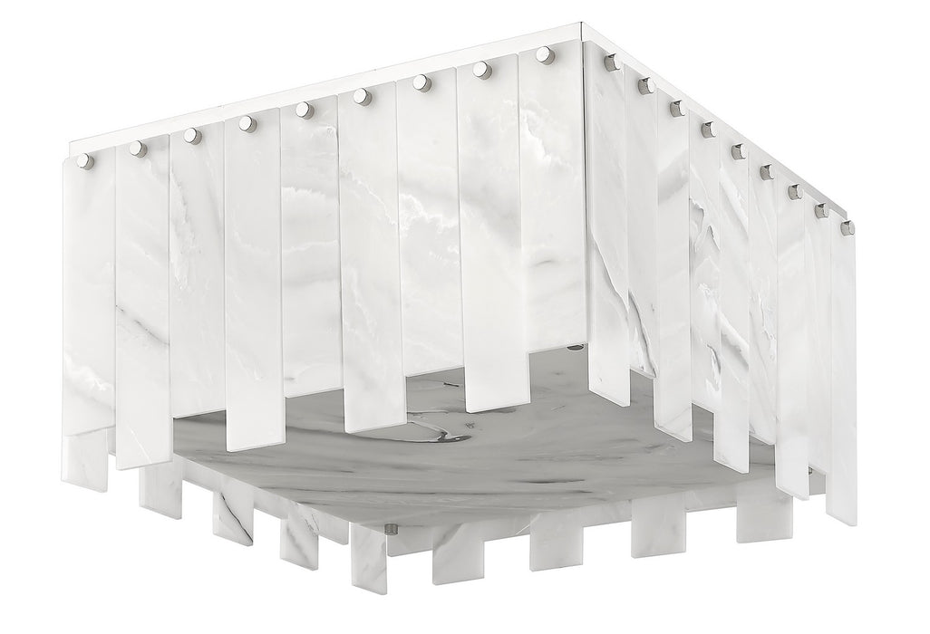 Z-Lite 345F20-PN Nine Light Flush Mount, Polished Nickel