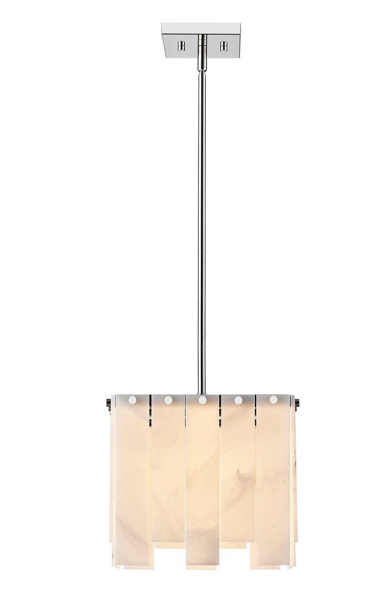 Z-Lite 345P12-PN One Light Pendant, Polished Nickel