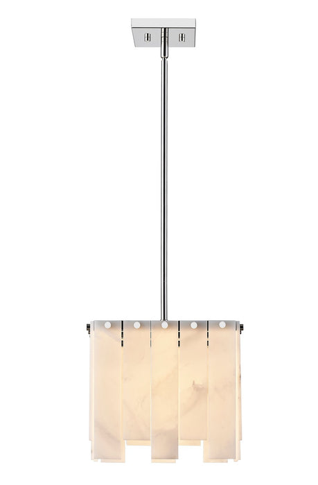 Z-Lite 345P12-PN One Light Pendant, Polished Nickel