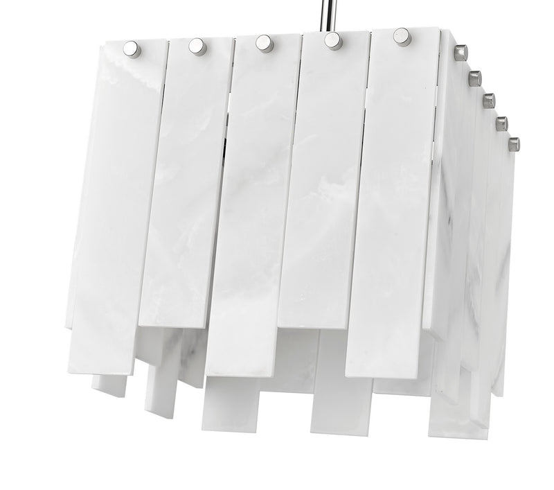 Z-Lite 345P12-PN One Light Pendant, Polished Nickel