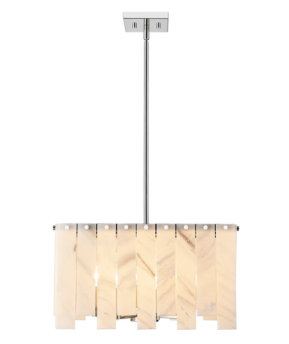 Z-Lite 345P20-PN Eight Light Chandelier, Polished Nickel