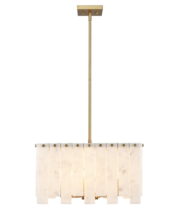 Z-Lite 345P20-RB Eight Light Chandelier, Rubbed Brass