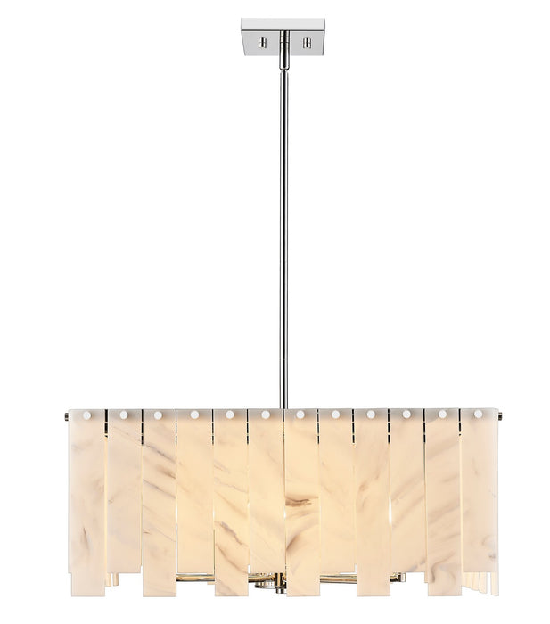 Z-Lite 345P26-PN Eight Light Chandelier, Polished Nickel