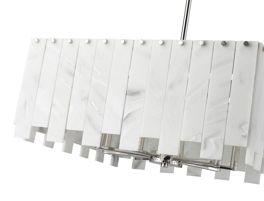 Z-Lite 345P26-PN Eight Light Chandelier, Polished Nickel