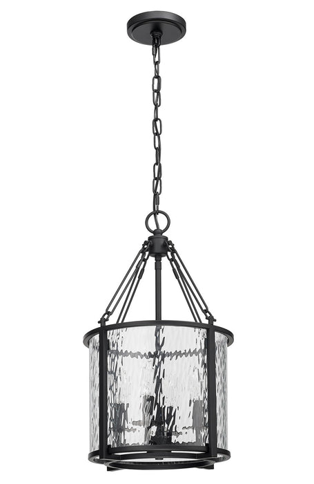Z-Lite 346P12-MB Four Light Pendant, Matte Black