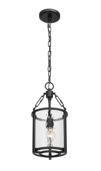 Z-Lite 346P8-MB One Light Pendant, Matte Black