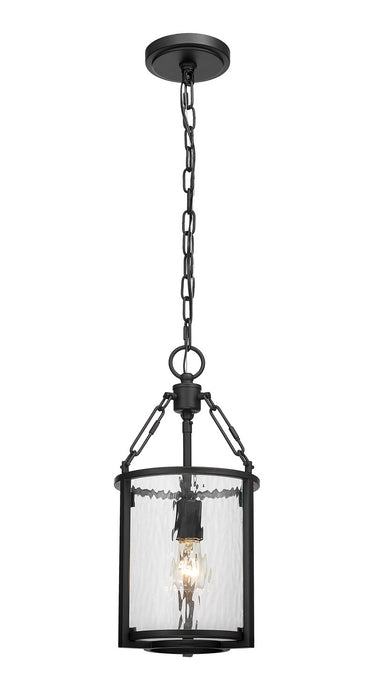 Z-Lite 346P8-MB One Light Pendant, Matte Black