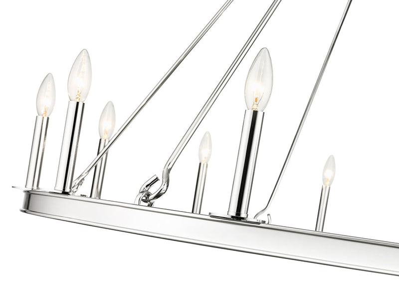 Z-Lite 482R-12PN 12 Light Chandelier, Polished Nickel