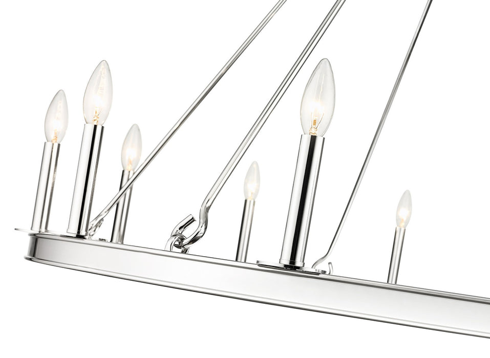 Z-Lite 482R-12PN 12 Light Chandelier, Polished Nickel