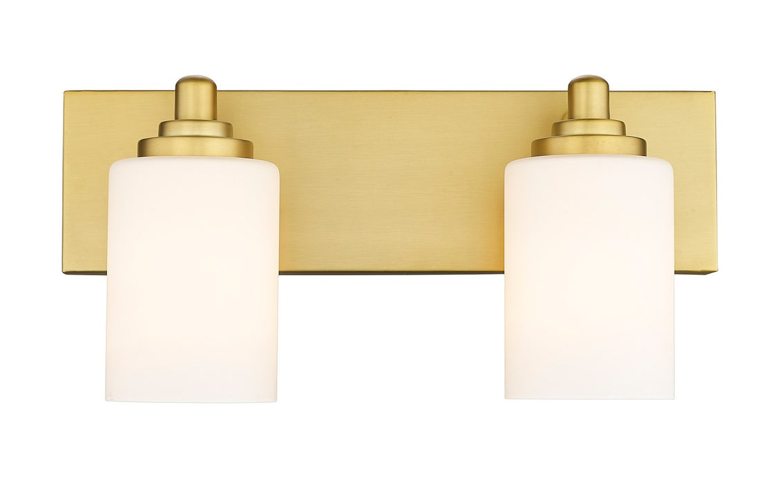 Z-Lite 485-2V-BG Two Light Vanity, Brushed Gold