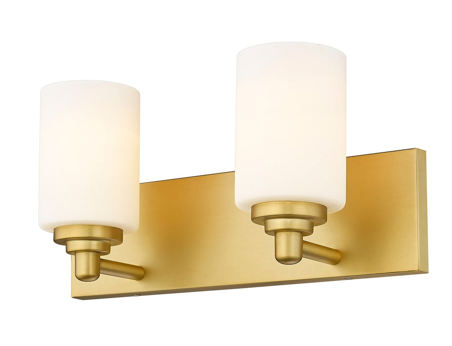 Z-Lite 485-2V-BG Two Light Vanity, Brushed Gold