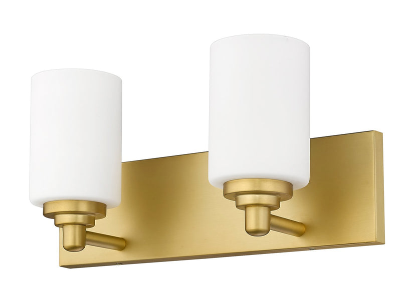 Z-Lite 485-2V-BG Two Light Vanity, Brushed Gold
