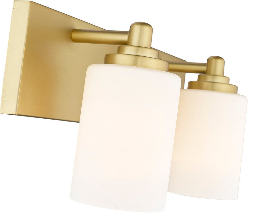 Z-Lite 485-2V-BG Two Light Vanity, Brushed Gold