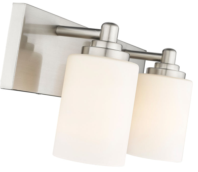 Z-Lite 485-2V-BN Two Light Vanity, Brushed Nickel