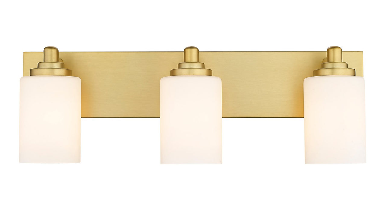 Z-Lite 485-3V-BG Three Light Vanity, Brushed Gold