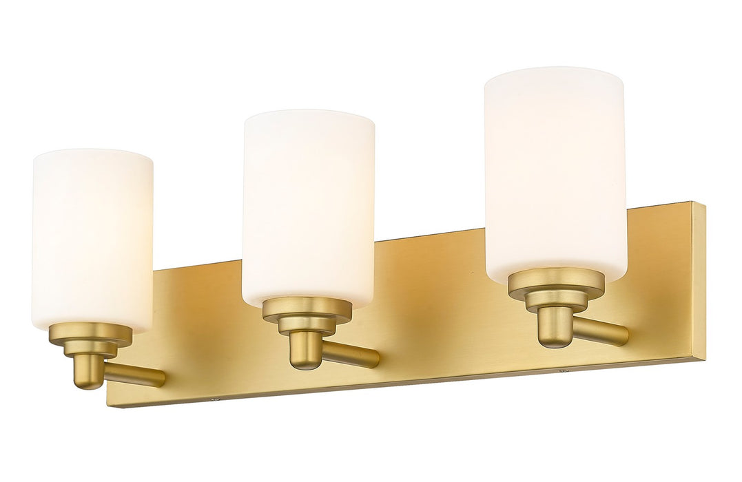 Z-Lite 485-3V-BG Three Light Vanity, Brushed Gold