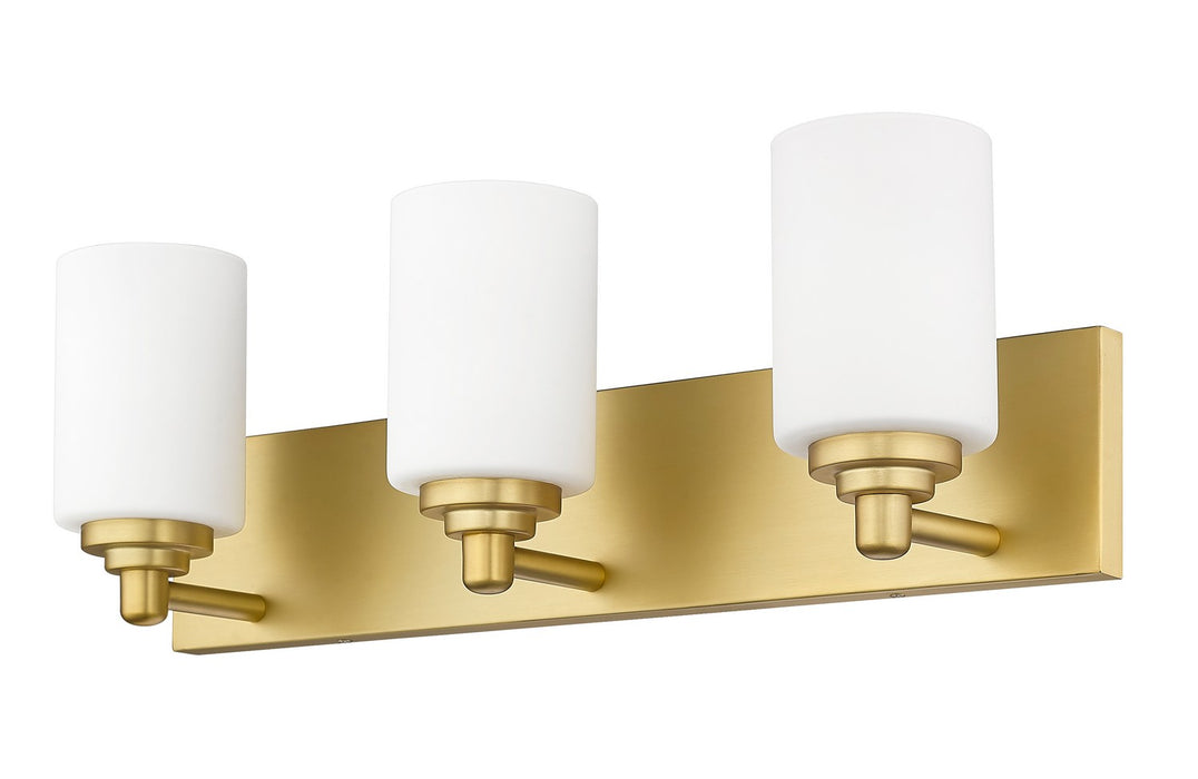 Z-Lite 485-3V-BG Three Light Vanity, Brushed Gold