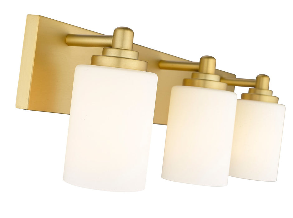 Z-Lite 485-3V-BG Three Light Vanity, Brushed Gold