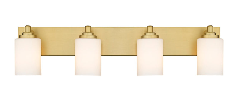 Z-Lite 485-4V-BG Four Light Vanity, Brushed Gold