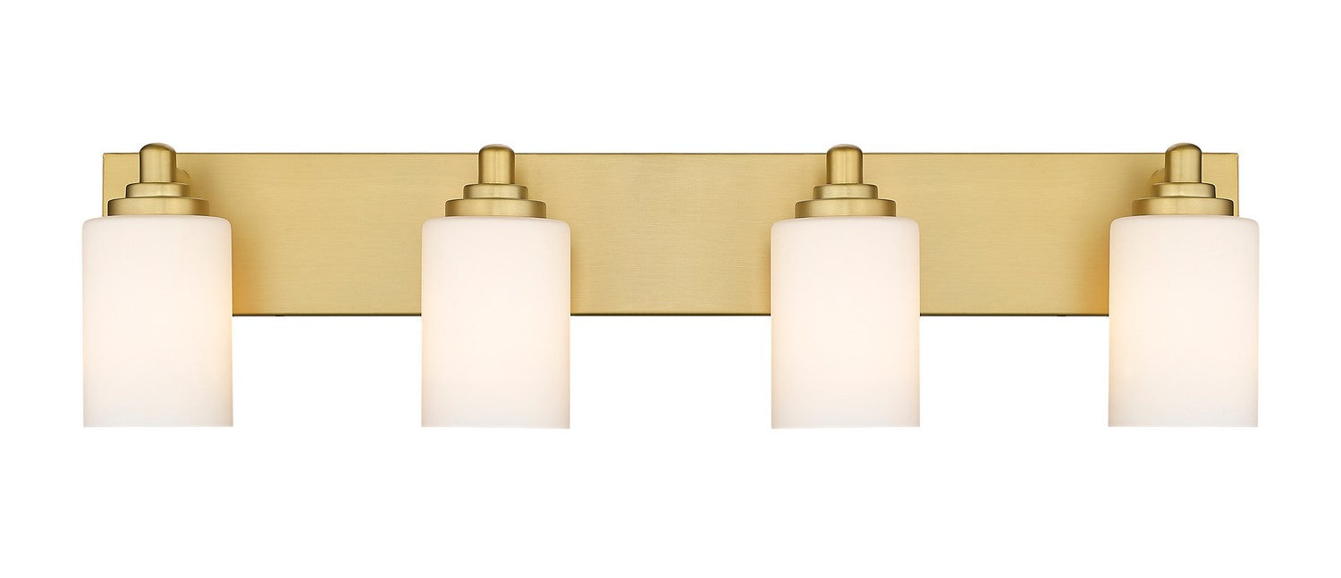 Z-Lite 485-4V-BG Four Light Vanity, Brushed Gold