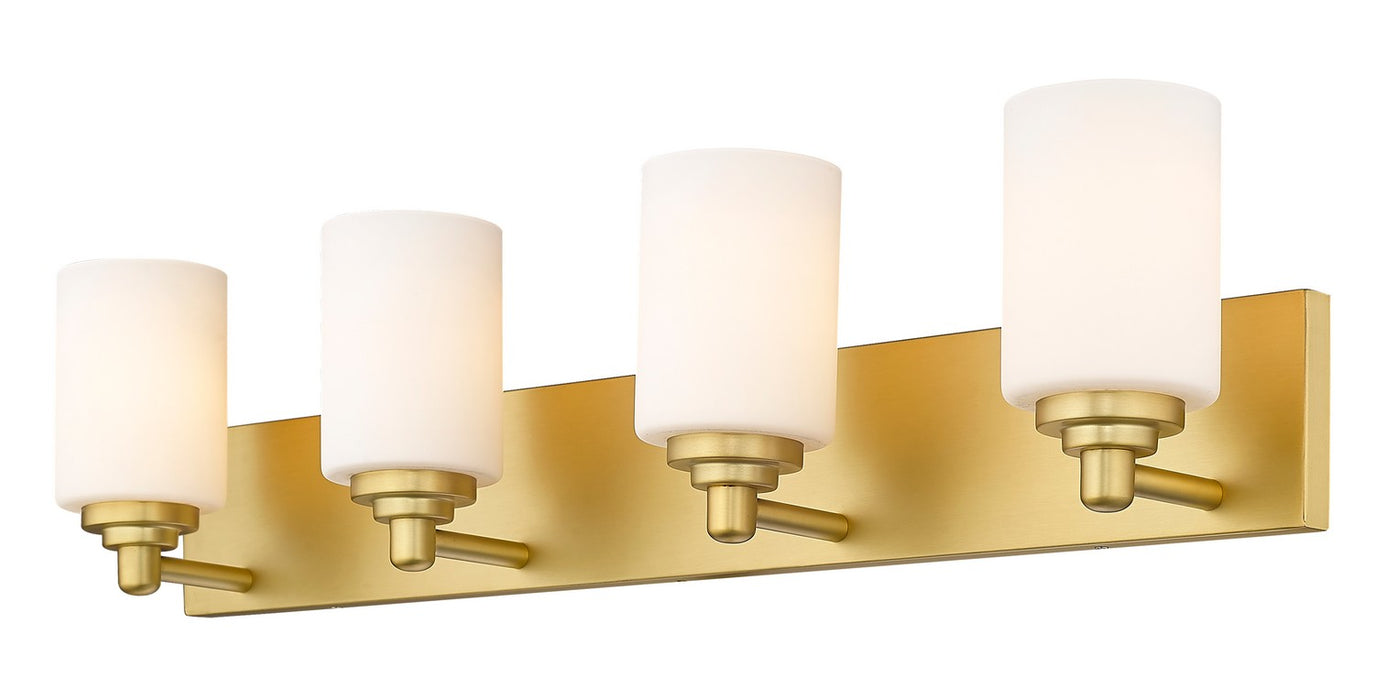 Z-Lite 485-4V-BG Four Light Vanity, Brushed Gold