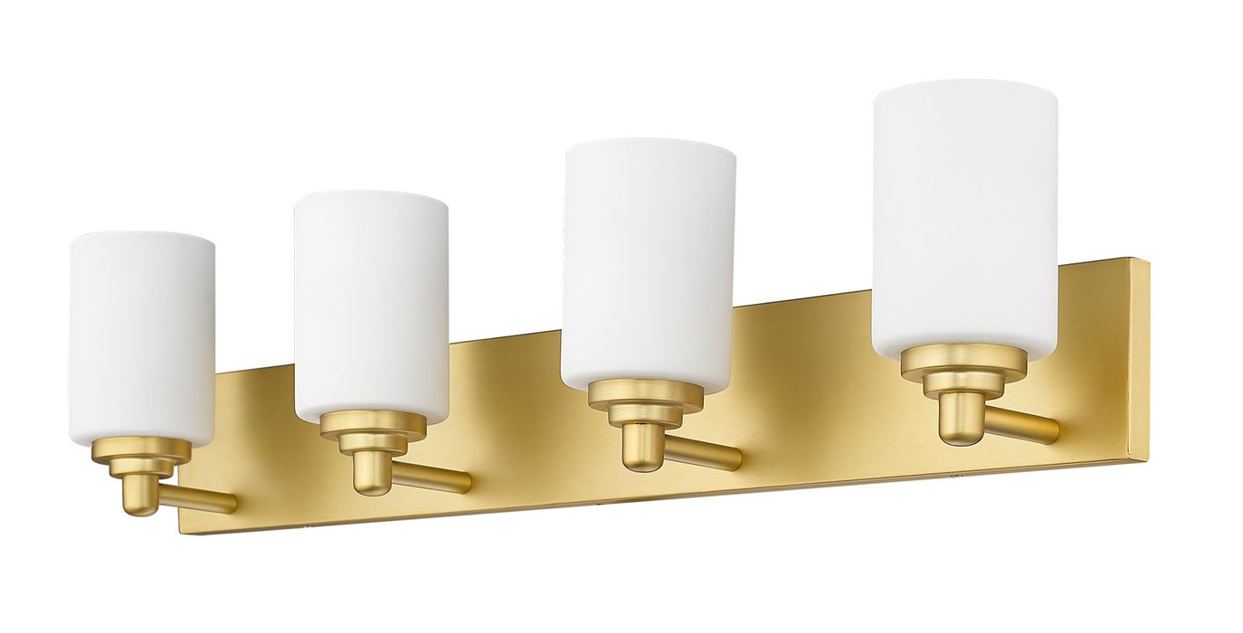 Z-Lite 485-4V-BG Four Light Vanity, Brushed Gold